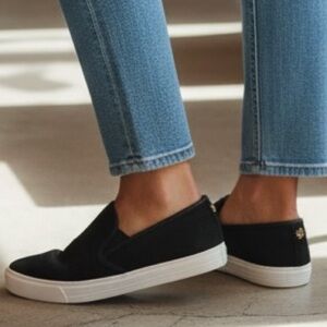 Tory Burch Black Jesse Slip-on Sneakers Size 8.5